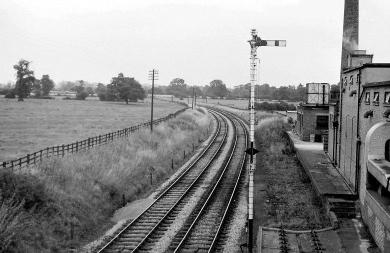 The view in 1968 - track in dairy sidings lifted