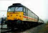 Class 47 with BREL test train